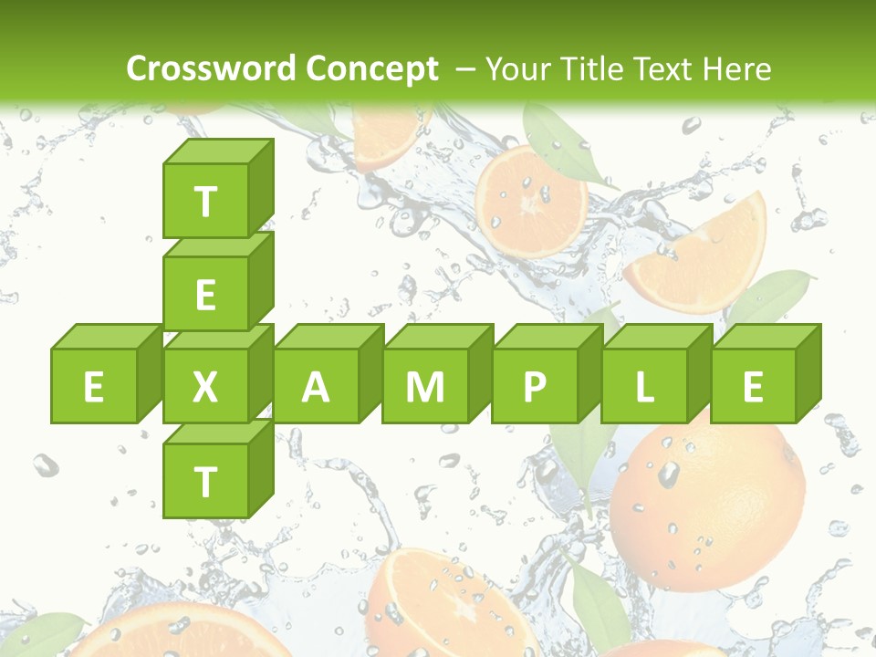 Refreshment Taste Orange PowerPoint Template