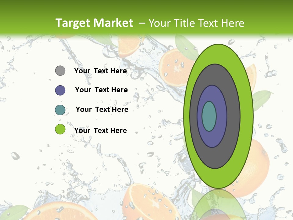 Refreshment Taste Orange PowerPoint Template