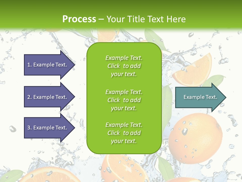 Refreshment Taste Orange PowerPoint Template