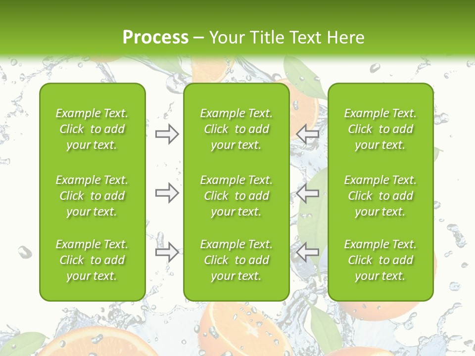 Refreshment Taste Orange PowerPoint Template