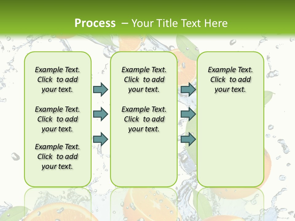 Refreshment Taste Orange PowerPoint Template