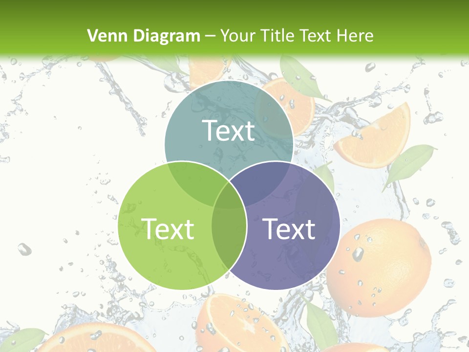 Refreshment Taste Orange PowerPoint Template