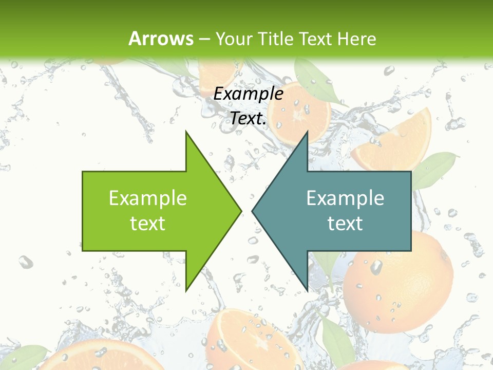 Refreshment Taste Orange PowerPoint Template