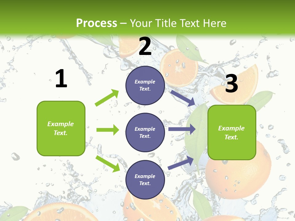 Refreshment Taste Orange PowerPoint Template