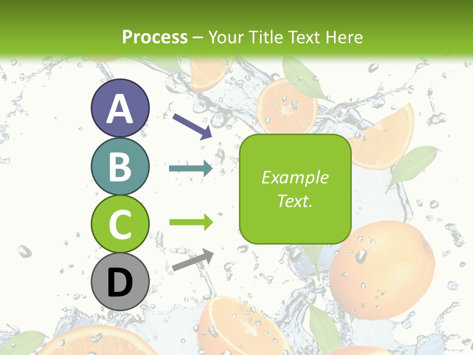 Refreshment Taste Orange PowerPoint Template