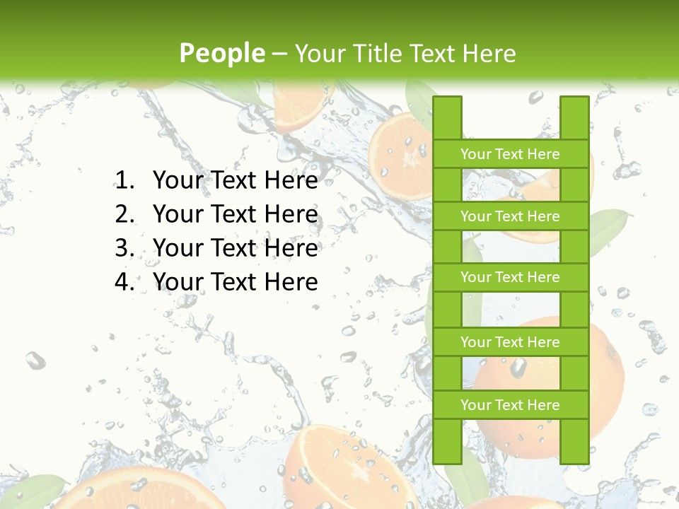 Refreshment Taste Orange PowerPoint Template