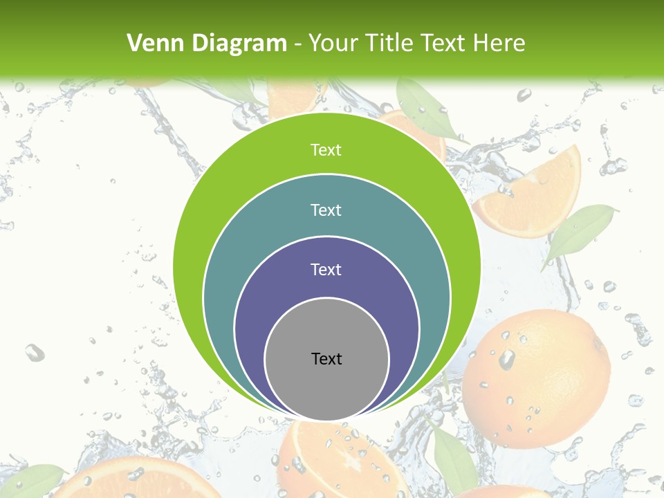 Refreshment Taste Orange PowerPoint Template