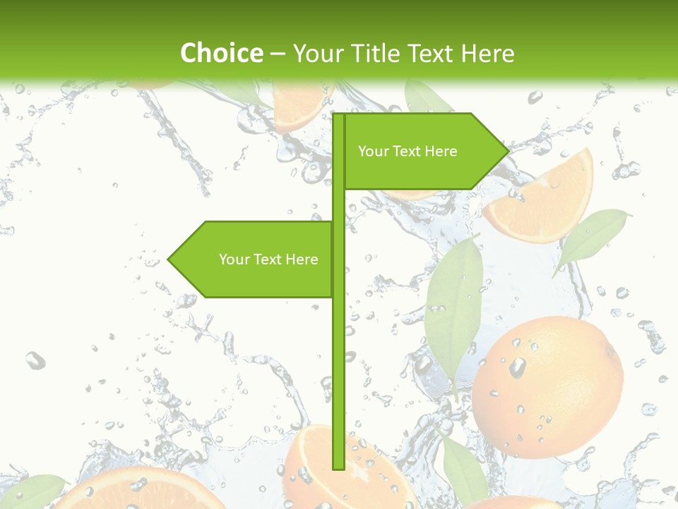 Refreshment Taste Orange PowerPoint Template