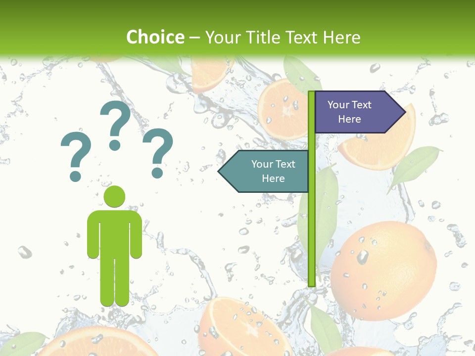 Refreshment Taste Orange PowerPoint Template
