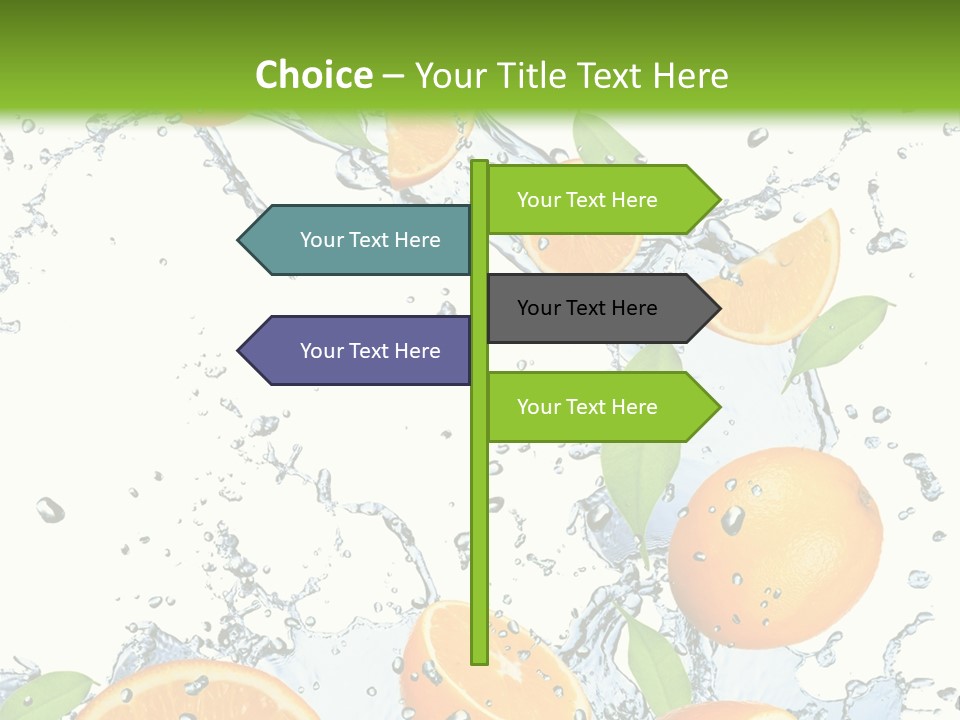 Refreshment Taste Orange PowerPoint Template