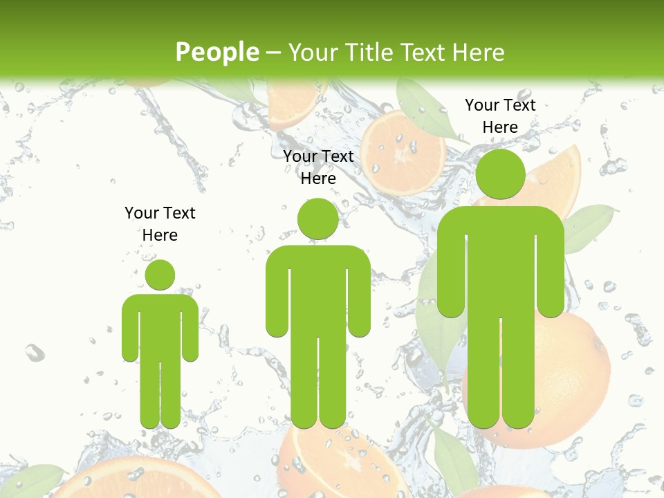 Refreshment Taste Orange PowerPoint Template