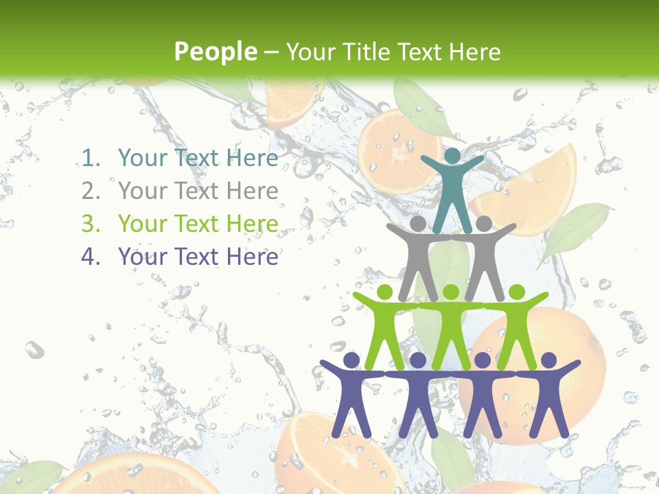 Refreshment Taste Orange PowerPoint Template