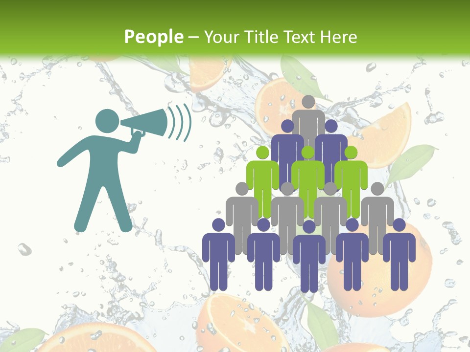 Refreshment Taste Orange PowerPoint Template