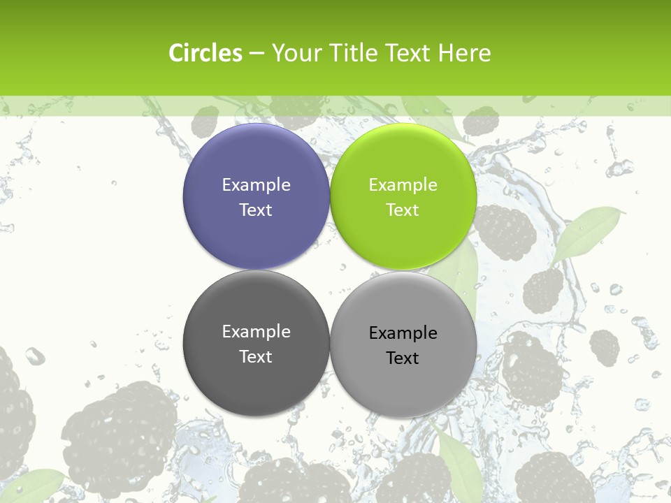 Birthday Food Cup PowerPoint Template