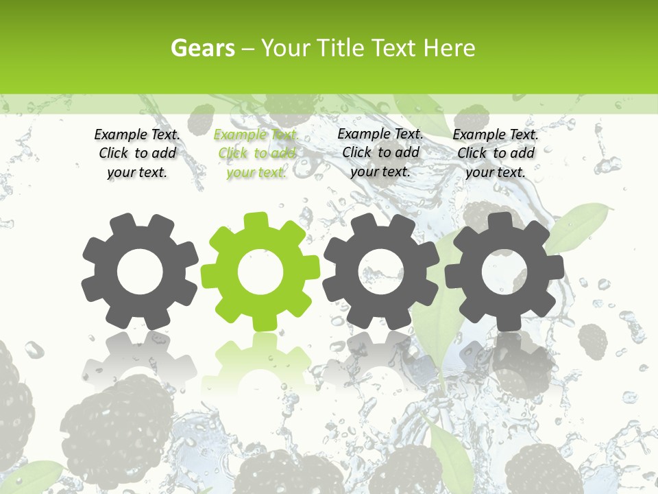 Birthday Food Cup PowerPoint Template