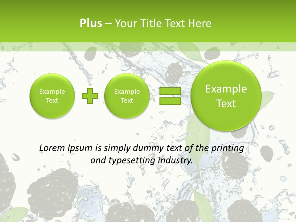 Birthday Food Cup PowerPoint Template