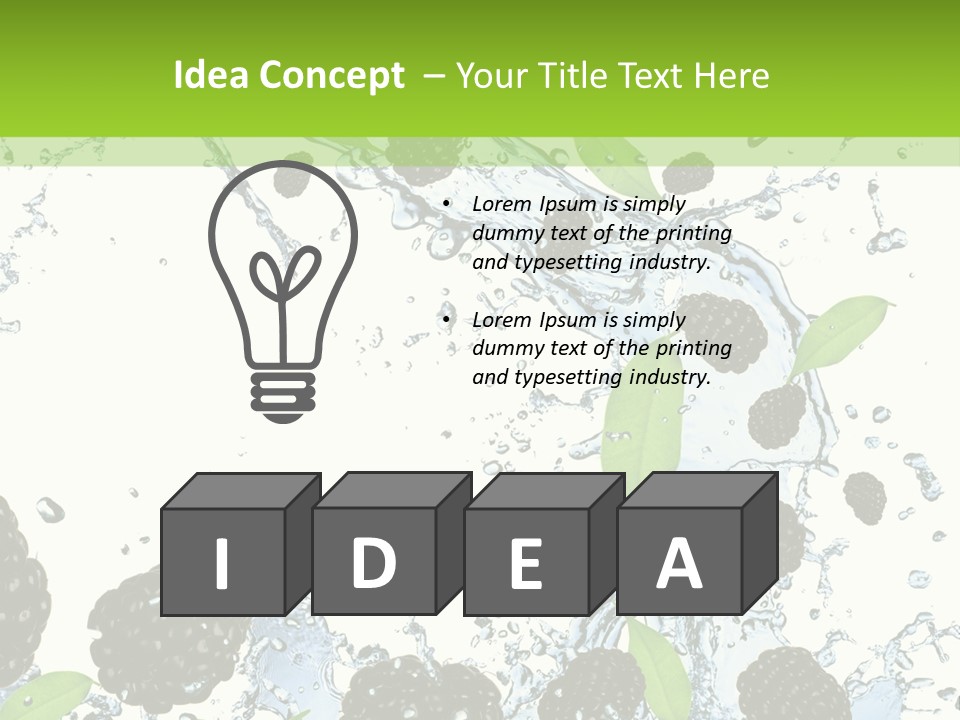 Birthday Food Cup PowerPoint Template