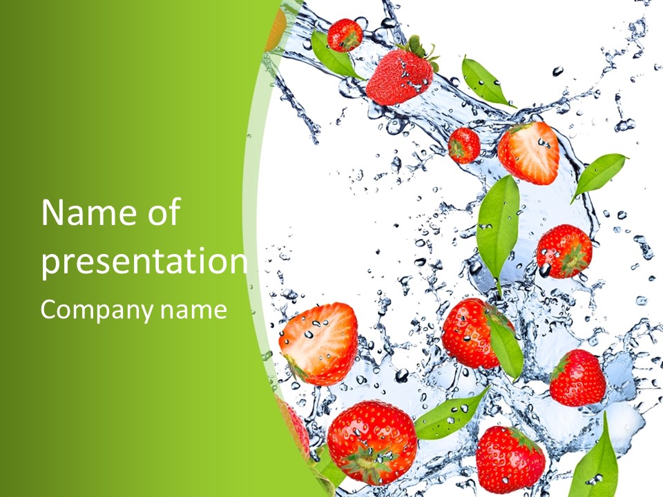 Baked Fruit Gourmet PowerPoint Template