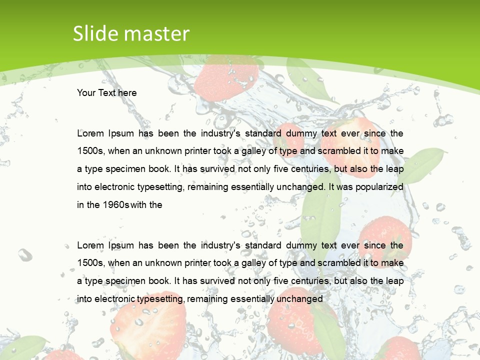 Baked Fruit Gourmet PowerPoint Template