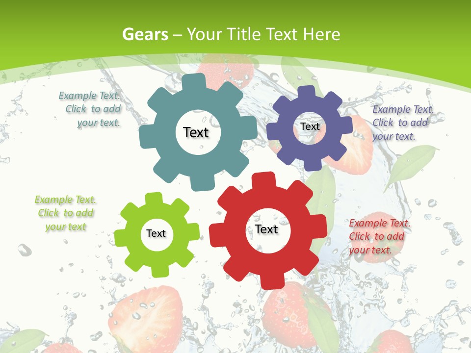 Baked Fruit Gourmet PowerPoint Template