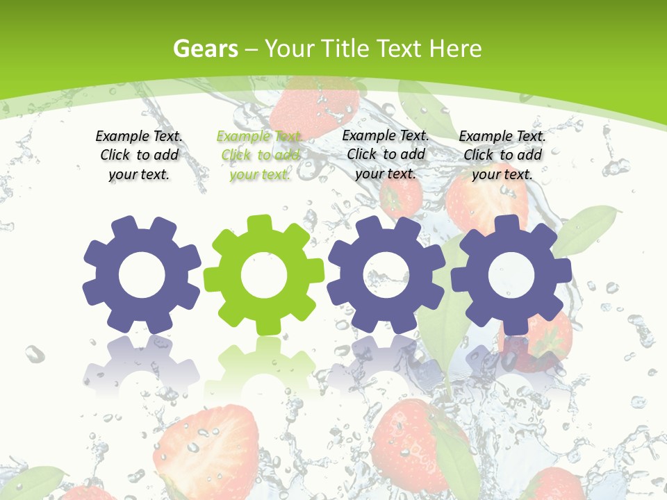 Baked Fruit Gourmet PowerPoint Template