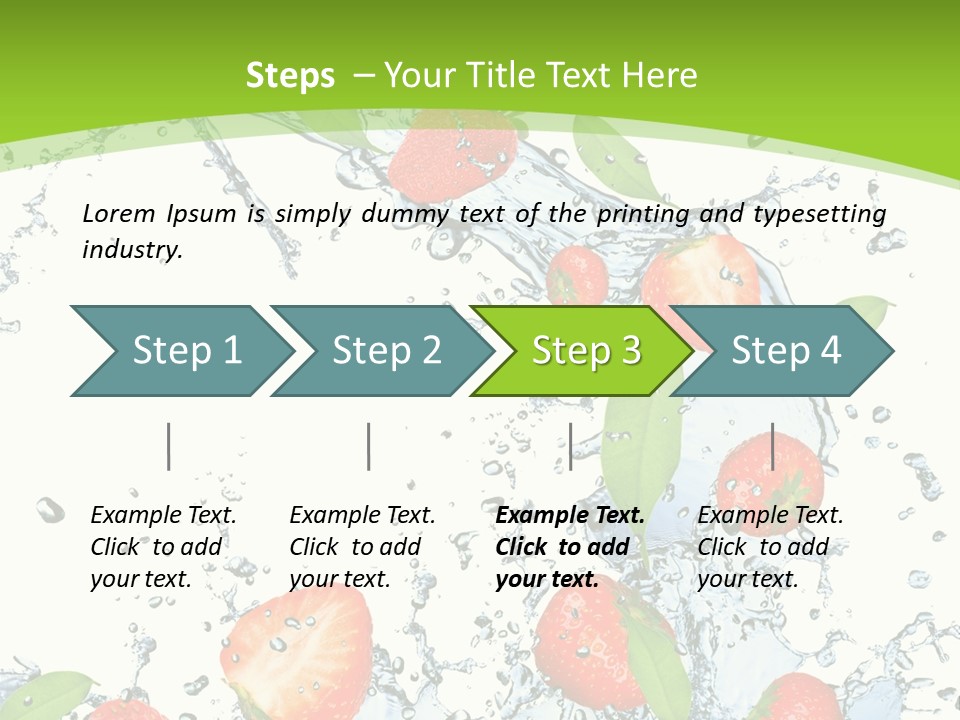 Baked Fruit Gourmet PowerPoint Template