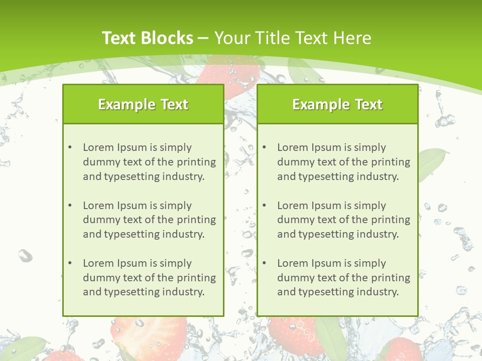 Baked Fruit Gourmet PowerPoint Template