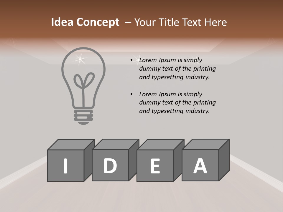 Illustration Empty Modern PowerPoint Template