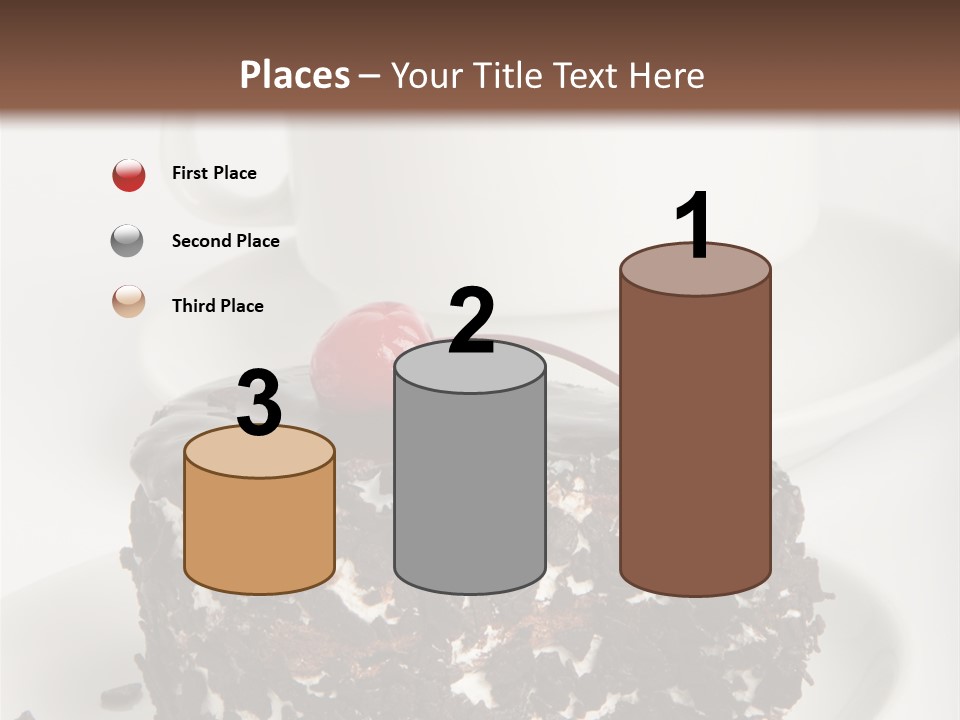 Birthday Food Cup PowerPoint Template