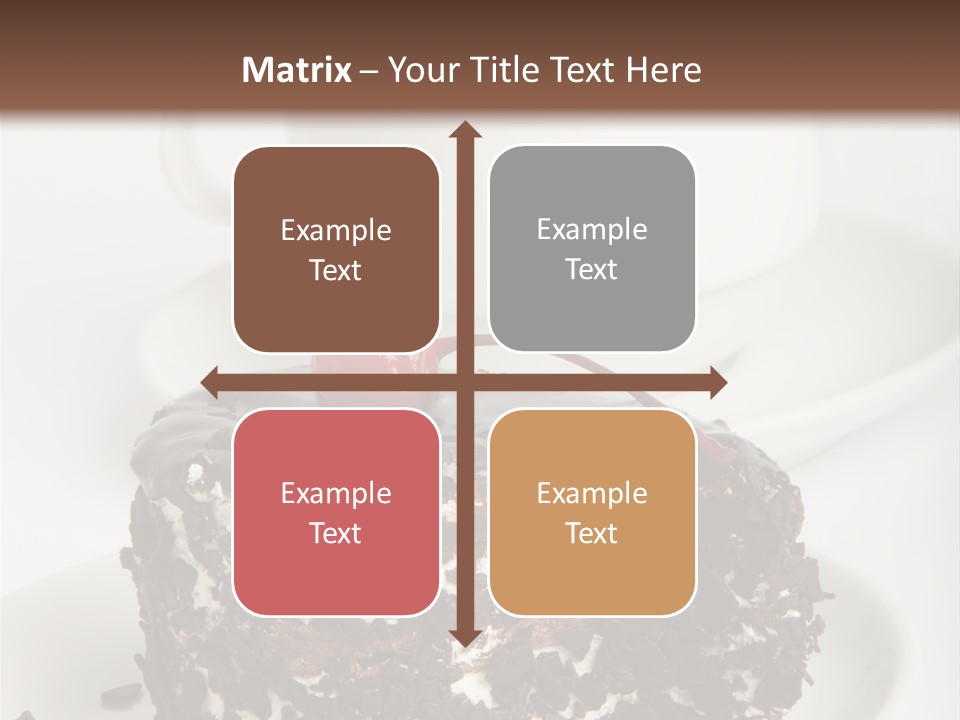 Birthday Food Cup PowerPoint Template