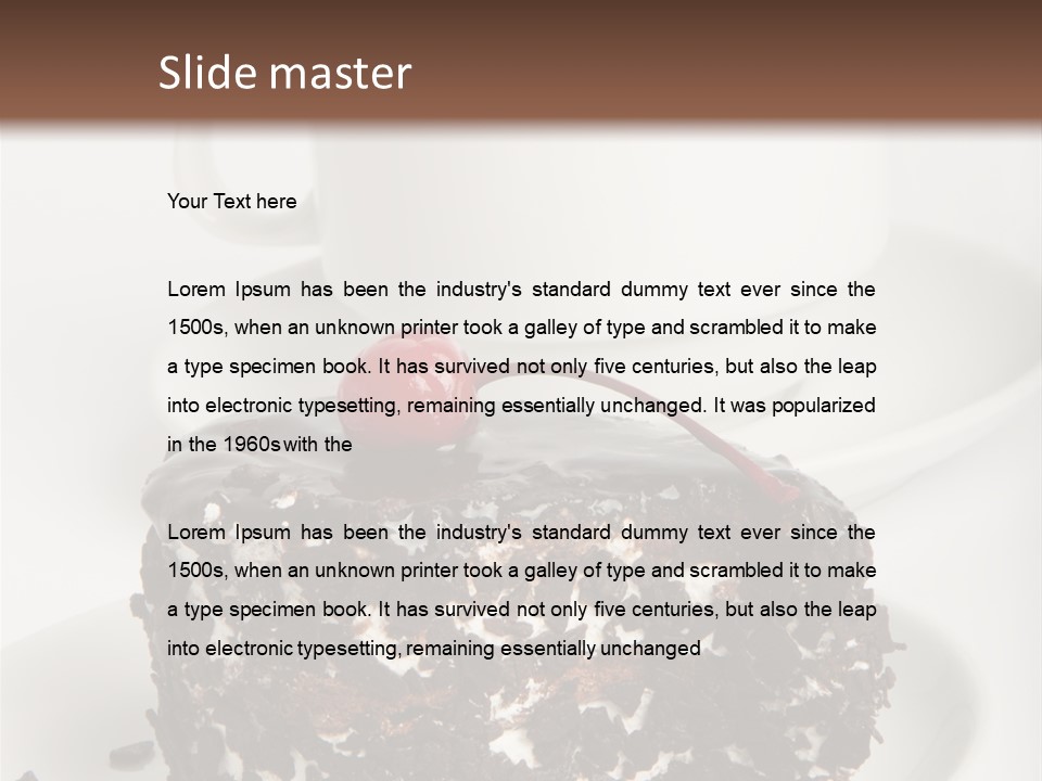 Birthday Food Cup PowerPoint Template