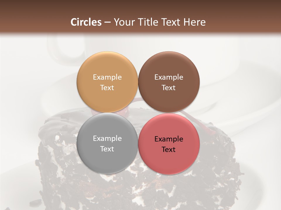 Birthday Food Cup PowerPoint Template