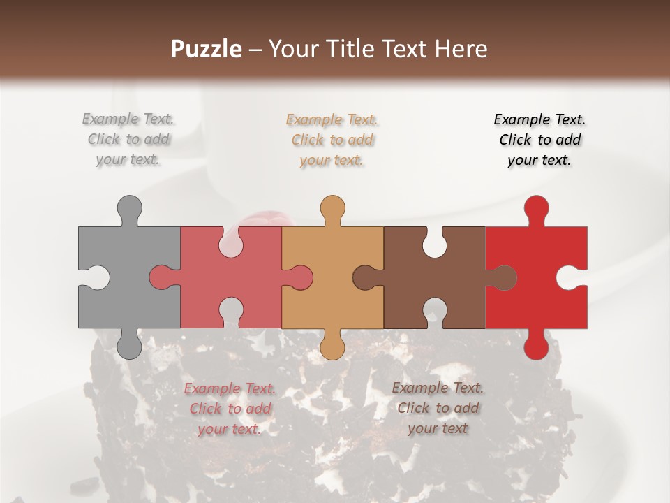 Birthday Food Cup PowerPoint Template