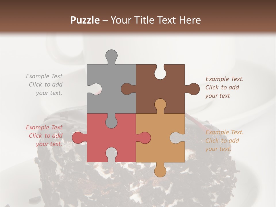 Birthday Food Cup PowerPoint Template