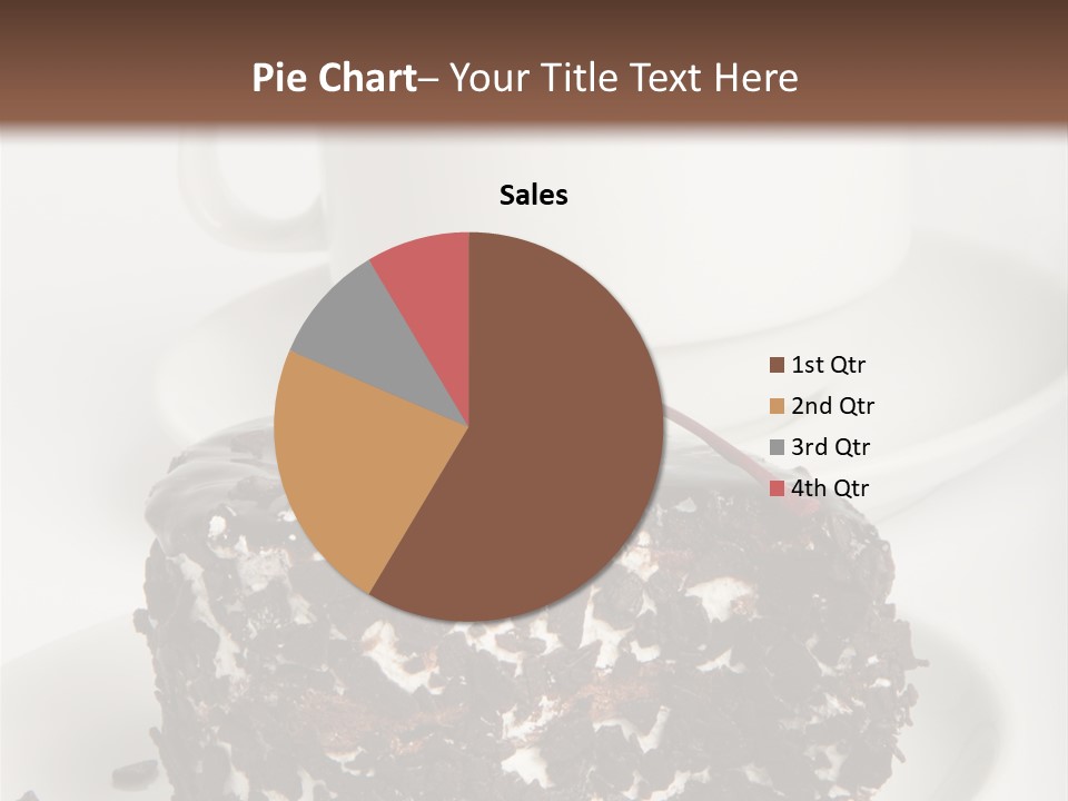 Birthday Food Cup PowerPoint Template