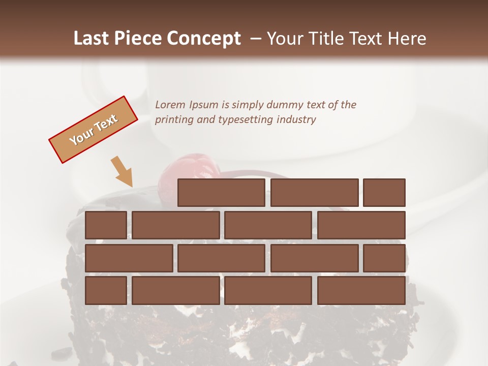 Birthday Food Cup PowerPoint Template