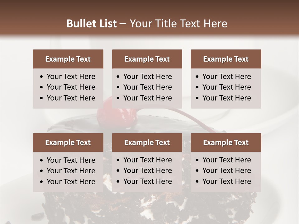 Birthday Food Cup PowerPoint Template