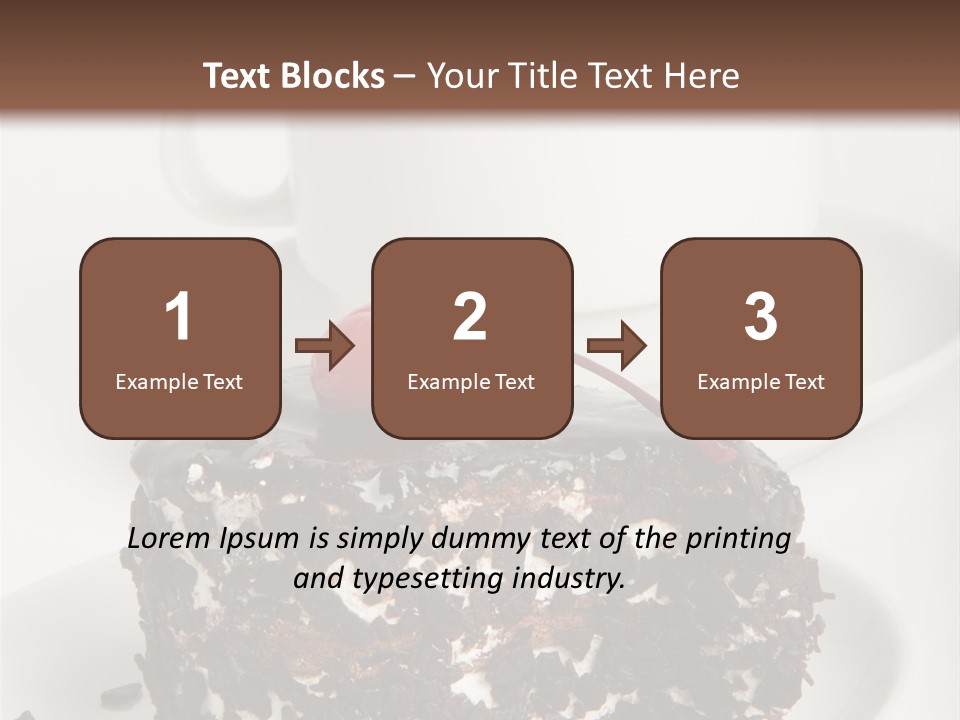 Birthday Food Cup PowerPoint Template