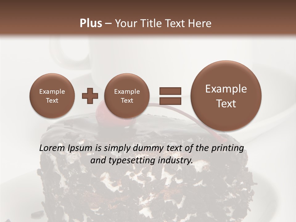 Birthday Food Cup PowerPoint Template