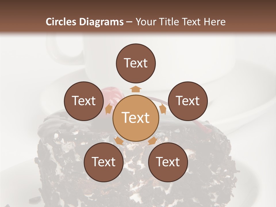 Birthday Food Cup PowerPoint Template