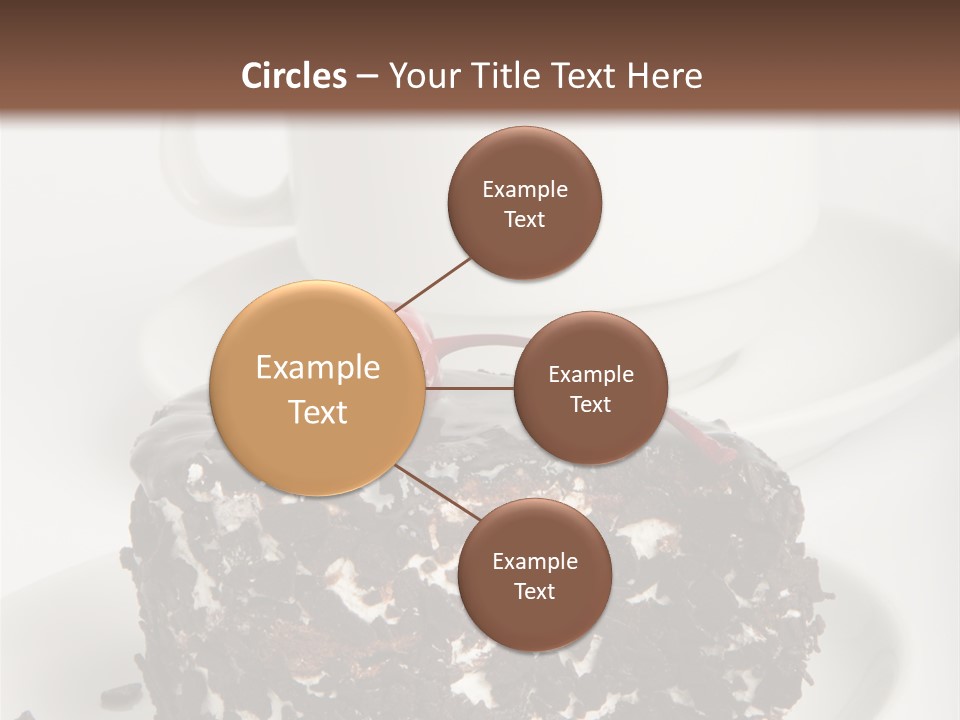 Birthday Food Cup PowerPoint Template