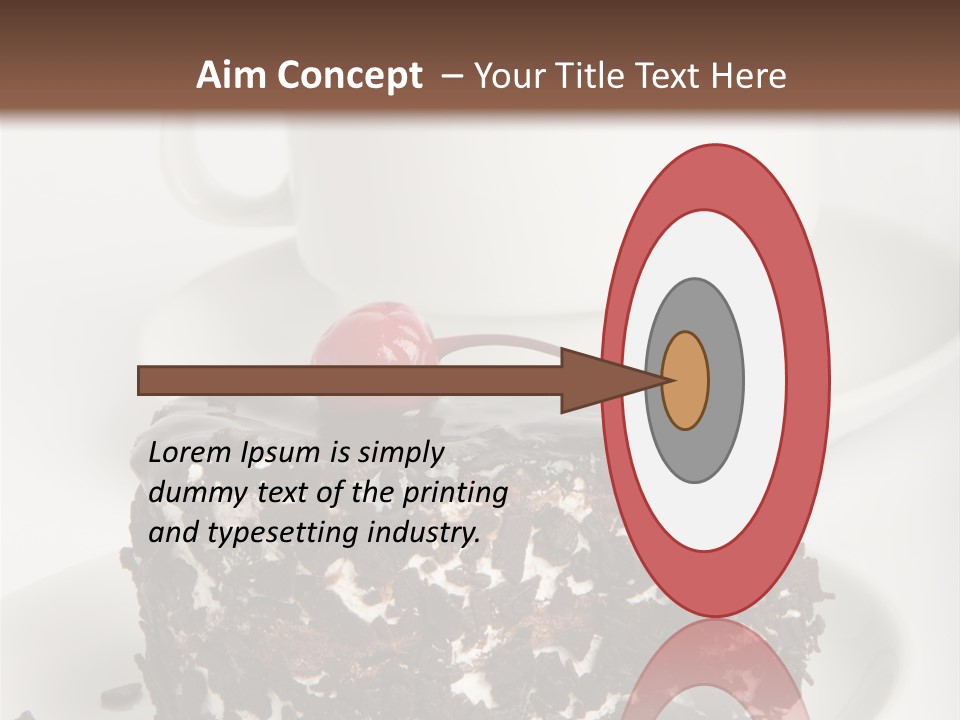 Birthday Food Cup PowerPoint Template