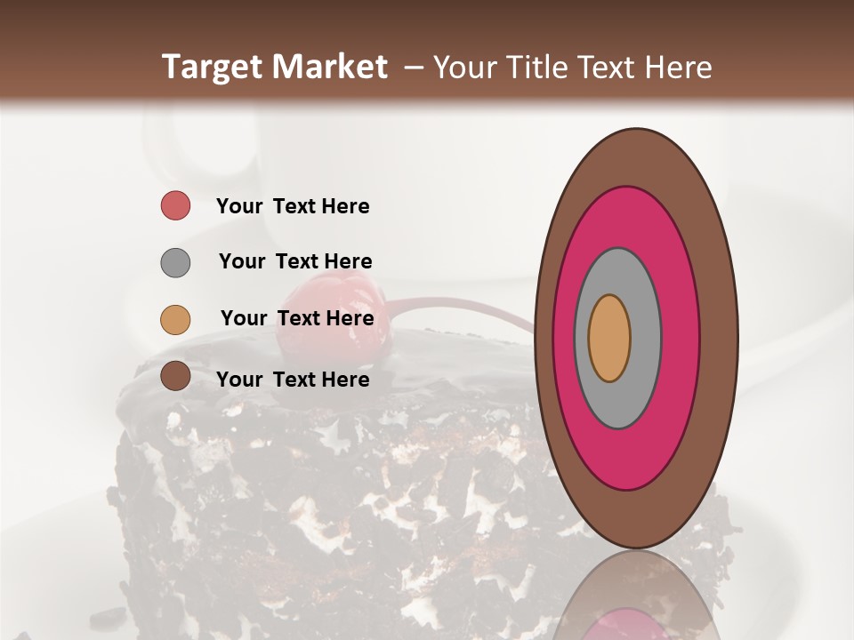 Birthday Food Cup PowerPoint Template