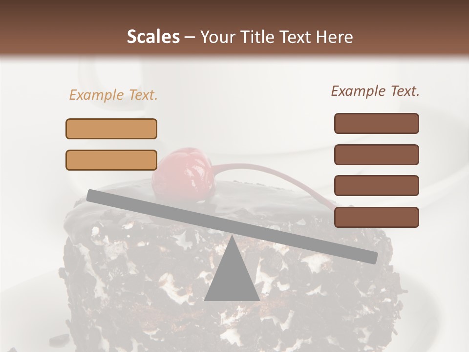 Birthday Food Cup PowerPoint Template