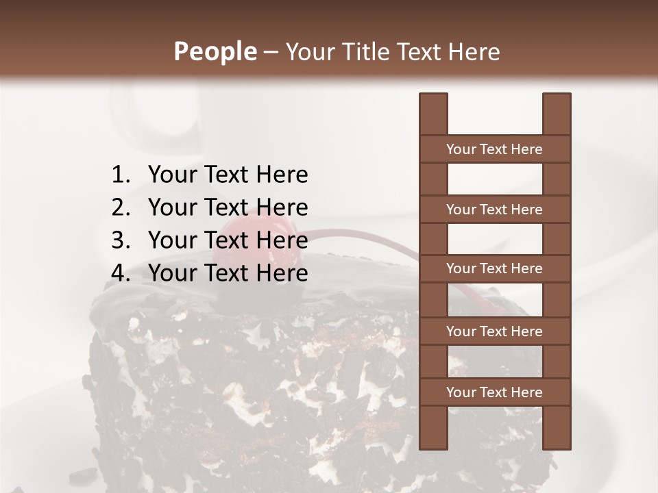 Birthday Food Cup PowerPoint Template