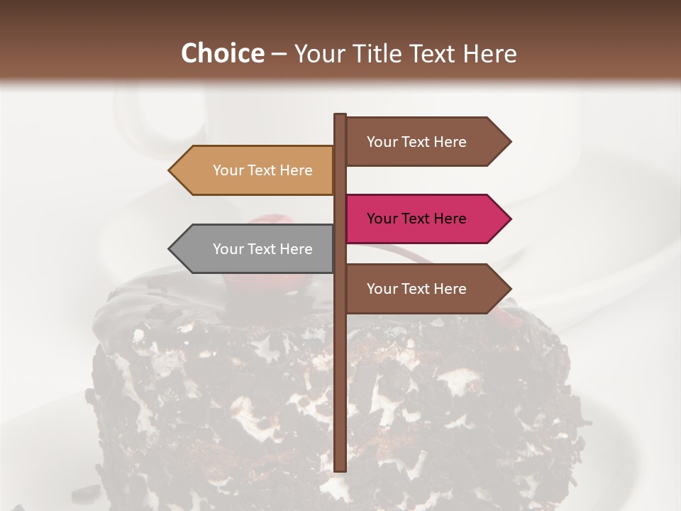 Birthday Food Cup PowerPoint Template