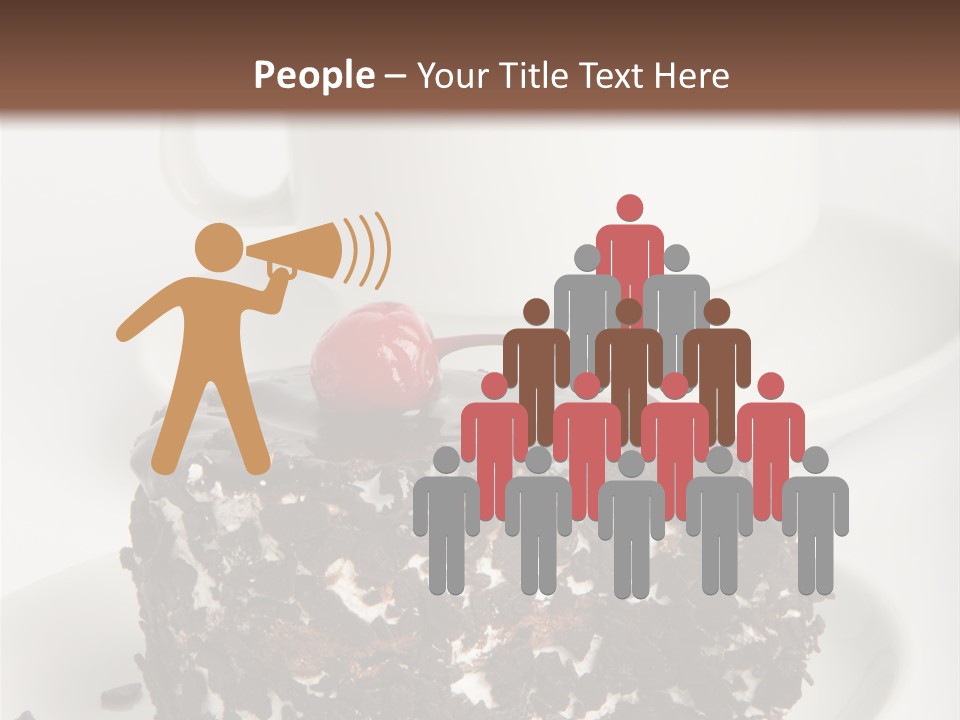 Birthday Food Cup PowerPoint Template