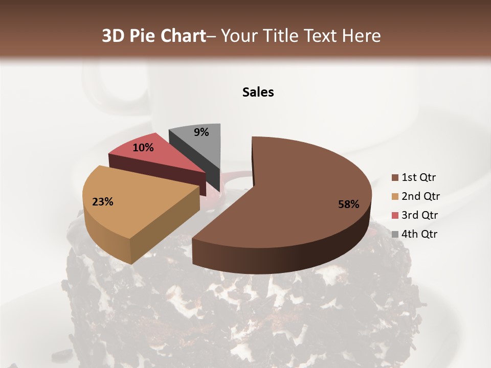 Birthday Food Cup PowerPoint Template