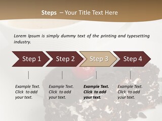 Baked Fruit Gourmet PowerPoint Template