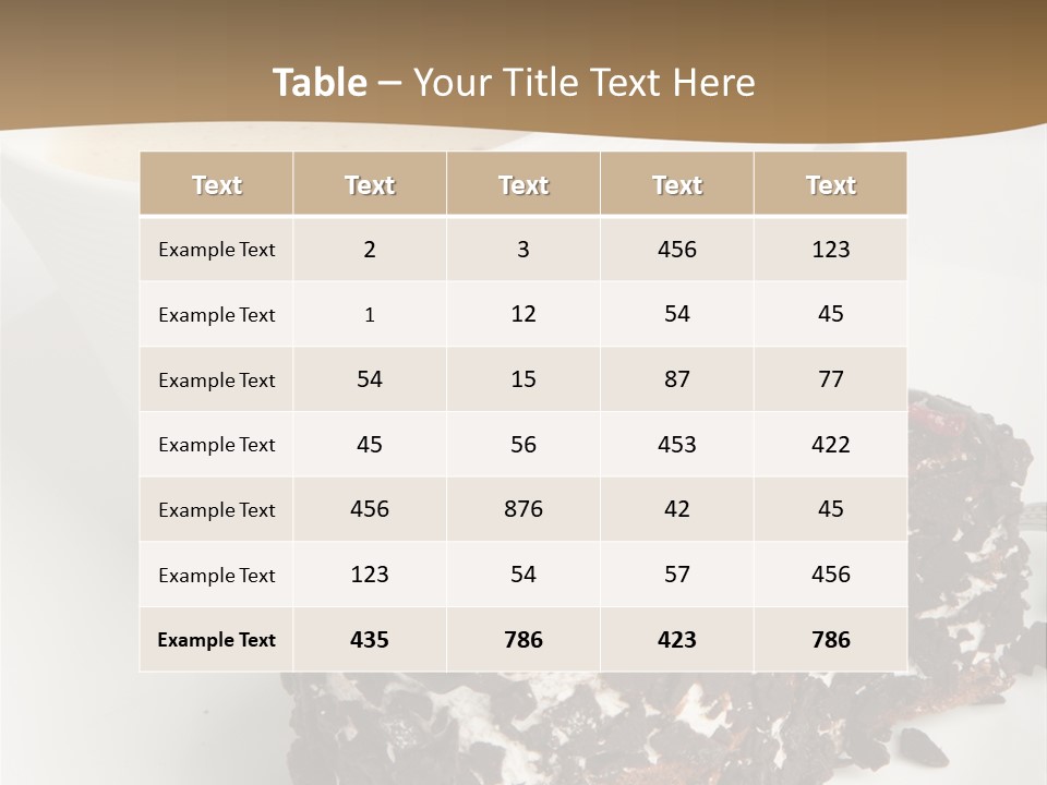 Baked Fruit Gourmet PowerPoint Template